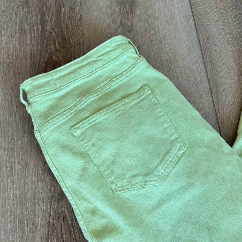 Anthropologie by Pilcro The Yaya Pant Stylish Light Green Flared Jeans Size 32 - Picture 6 of 12